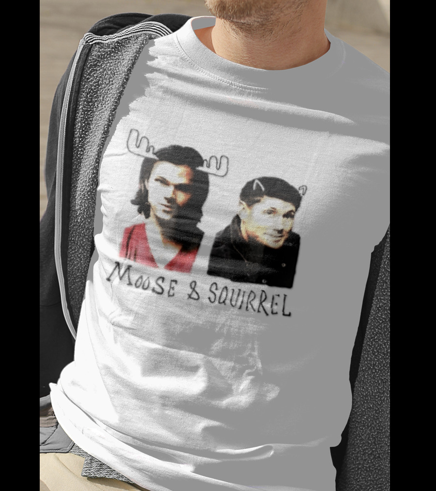 Moose And Squirrel Sam And Dean Winchester Supernatural T-Shirt