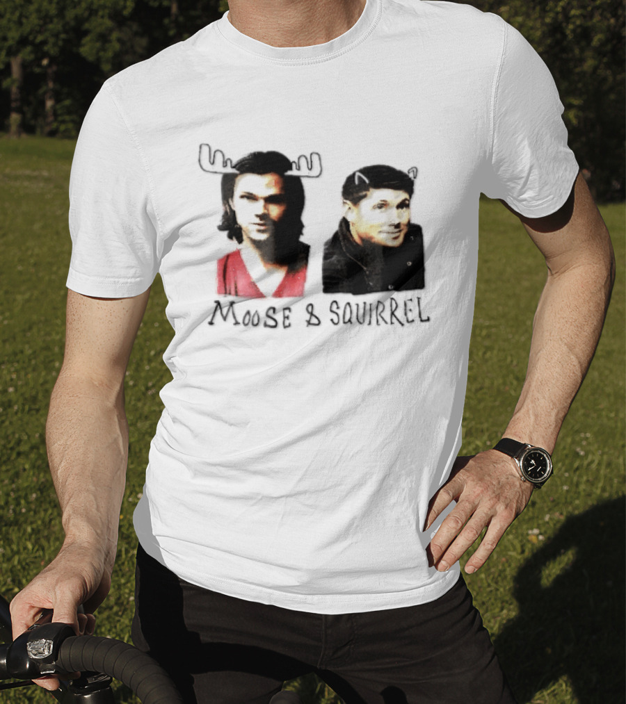 Moose And Squirrel Sam And Dean Winchester Supernatural T-Shirt
