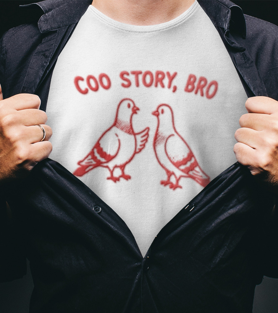 Coo Story Bro Pigeon Humor Two Birds T-Shirt