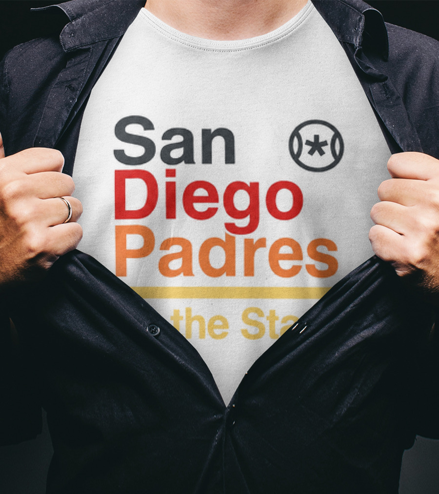 San Diego Padres To The Stars Retro Baseball T-Shirt