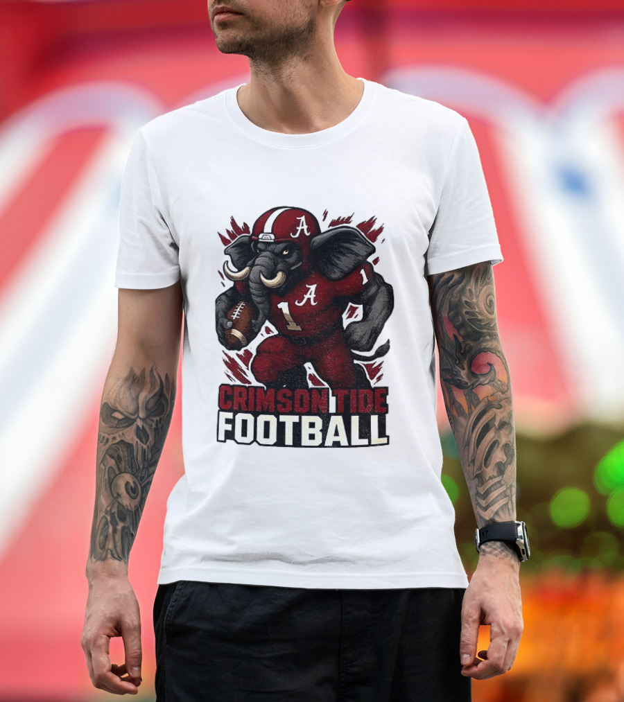 Crimson Tide Football Elephant Alabama A 1 T-Shirt