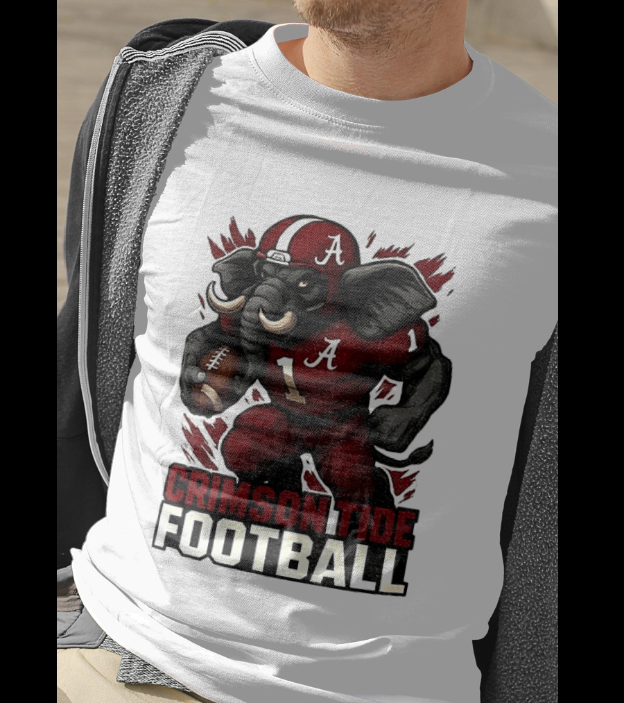 Crimson Tide Football Elephant Alabama A 1 T-Shirt