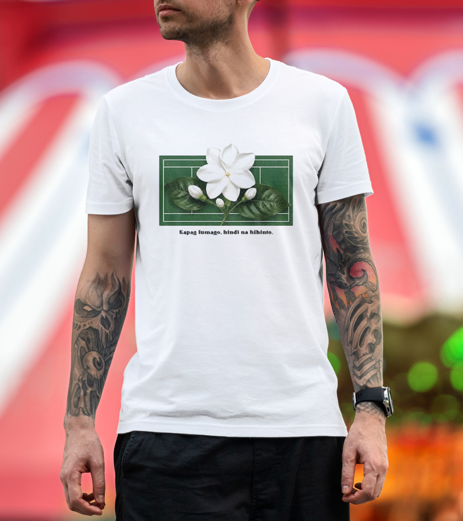 Alex Eala Sampaguita Kapag Lumago Tennis Court Motif T-Shirt