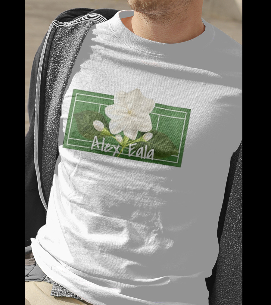 Alex Eala Sampaguita Tennis Court Blossom T-Shirt