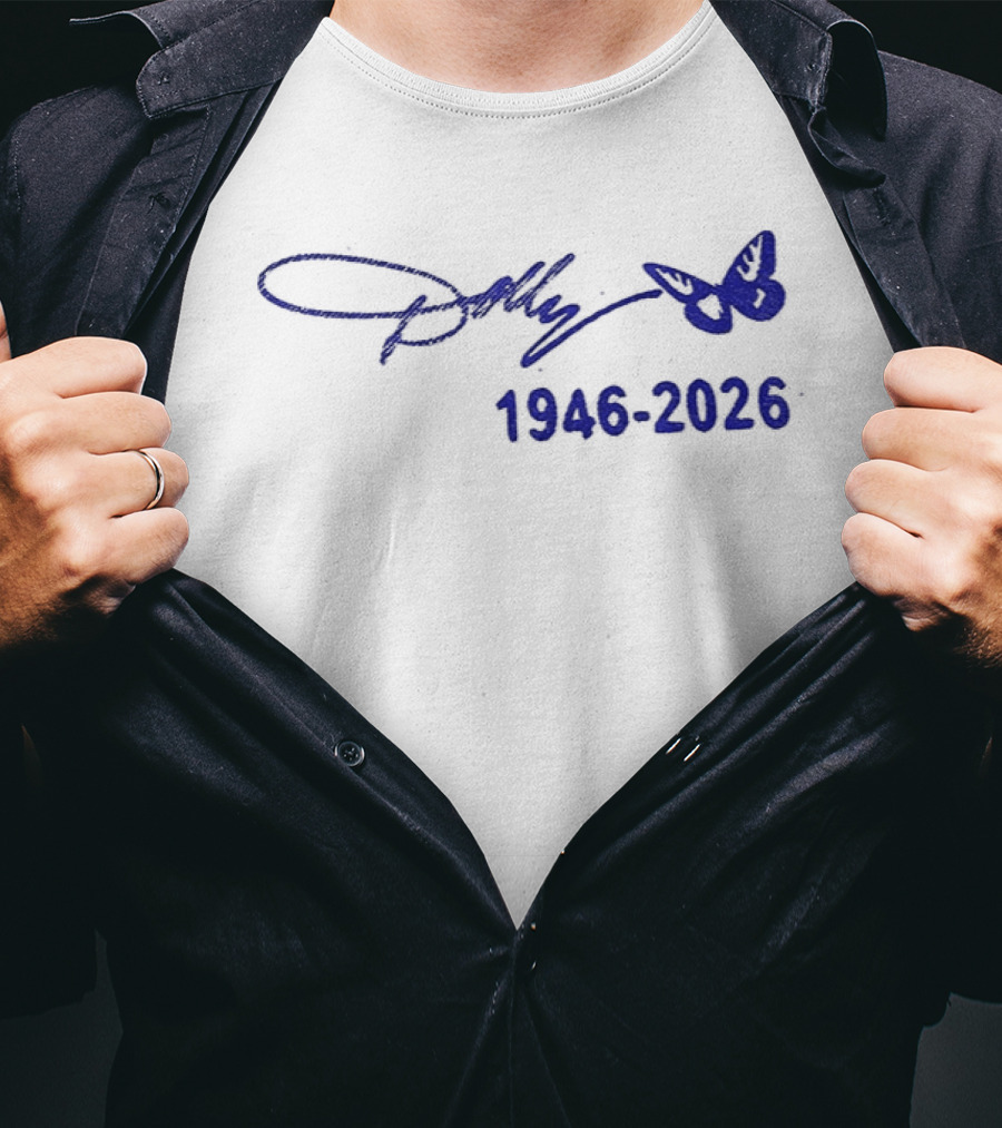 Dolly Parton Signature Butterfly 1946 2026 T-Shirt