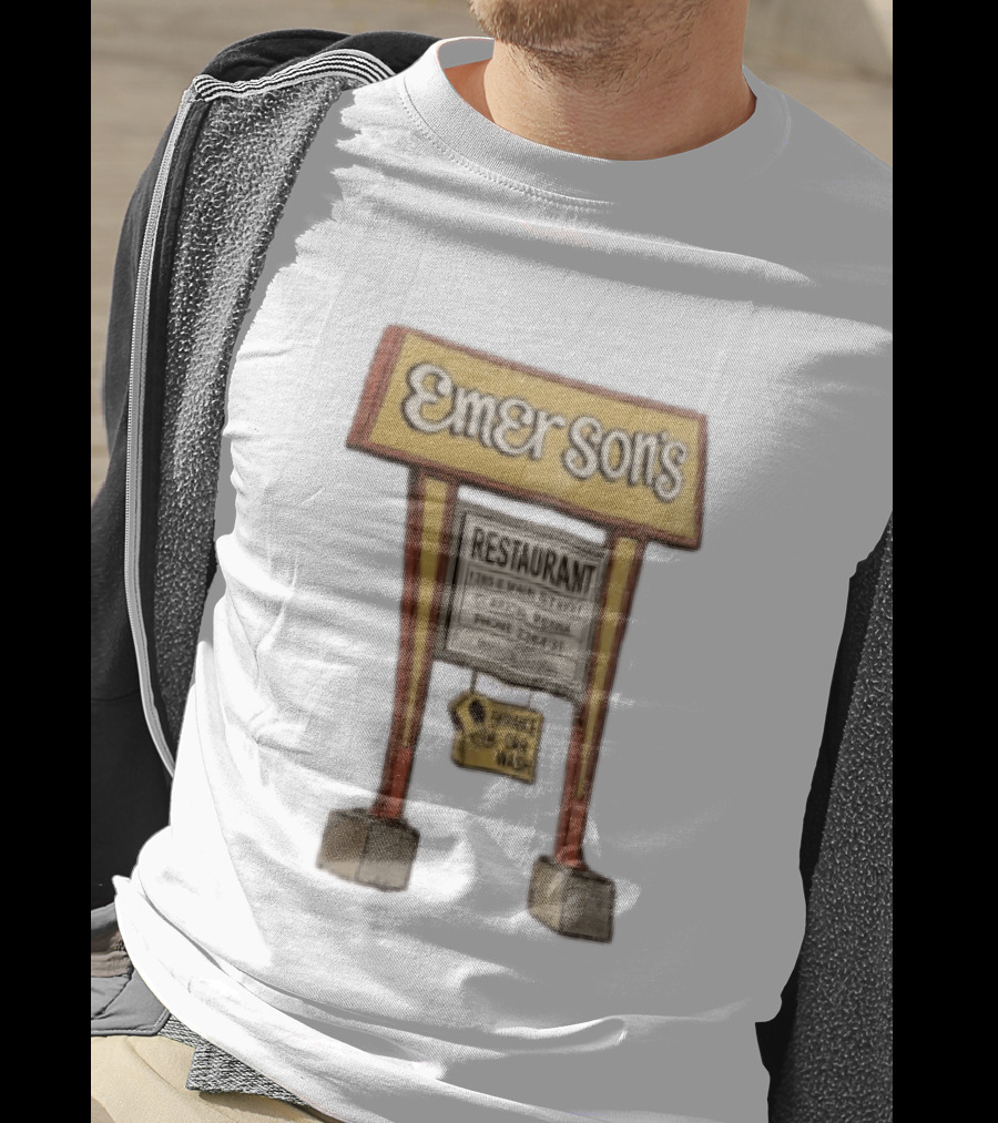Emerson's Restaurant Sign Main Street Clarion Phone T-Shirt