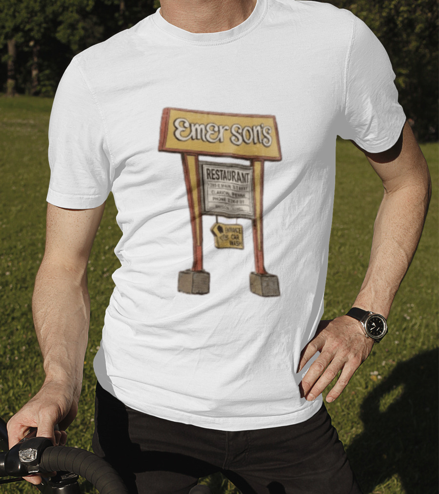 Emerson's Restaurant Sign Main Street Clarion Phone T-Shirt