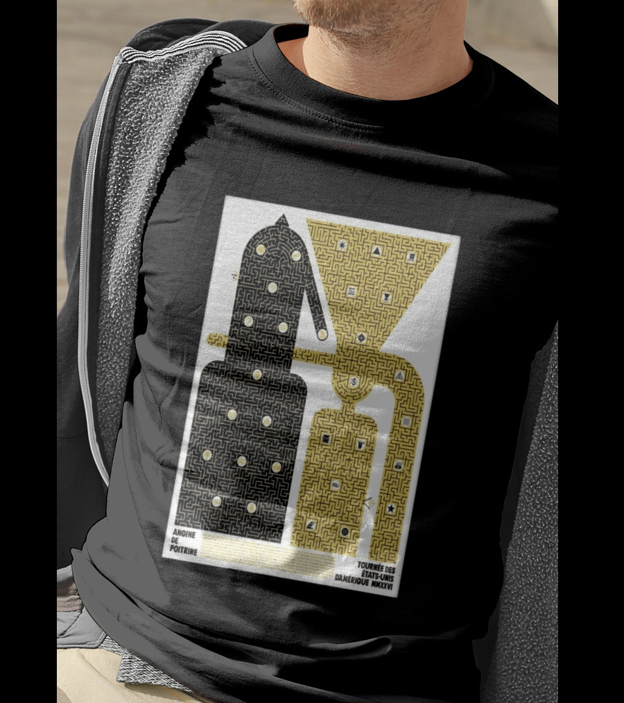Angine De Poitrine Tournée Des États Unis D'Amérique MMXXVI Tour Music Limited T-Shirt