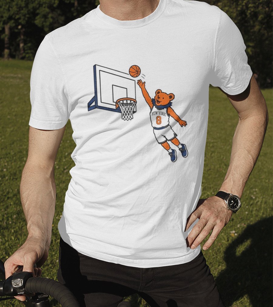 New York Knicks Grateful Dead Dancing Bear Basketball OG Anunoby Tip T-Shirt