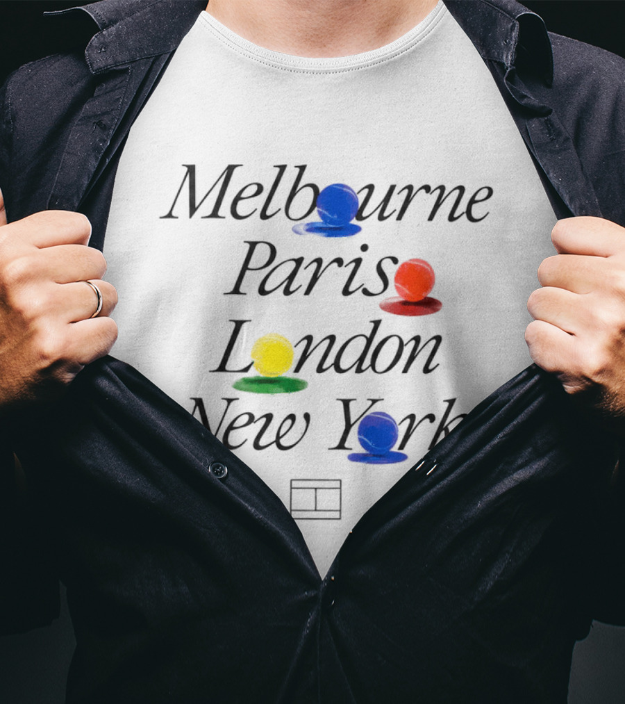 Melbourne Paris London New York Ludo Pieces T-Shirt