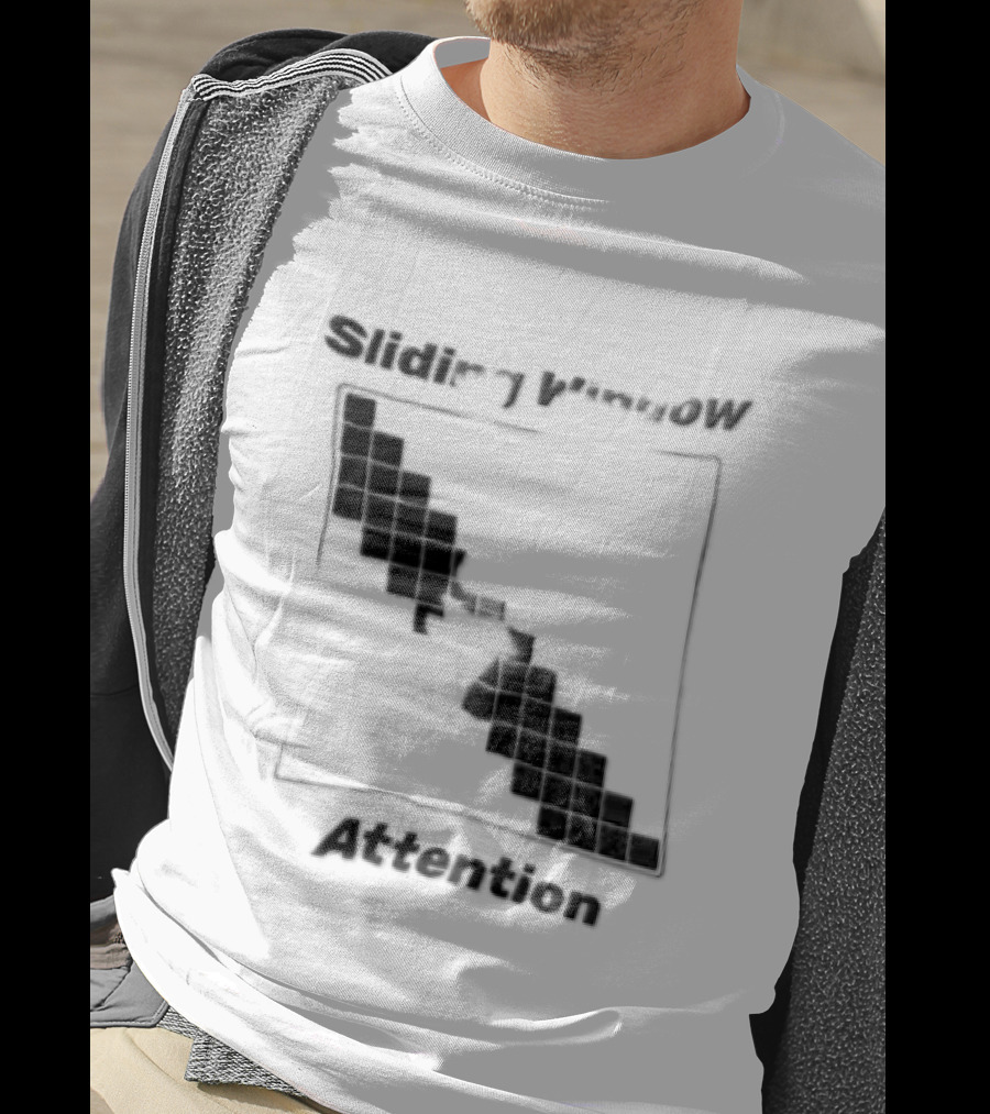 Sliding Window Attention Mechanism Diagram T-Shirt