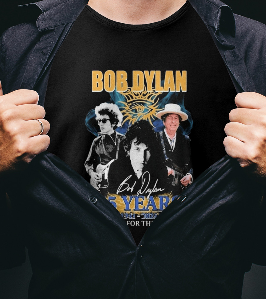 Bob Dylan 85 Years 1941 2025 Thank You For The Memories T-Shirt