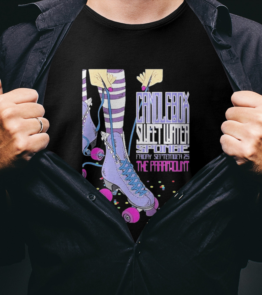 Candlebox Sweetwater Sponge September 26 2026 The Paramount Roller Skates Event T-Shirt