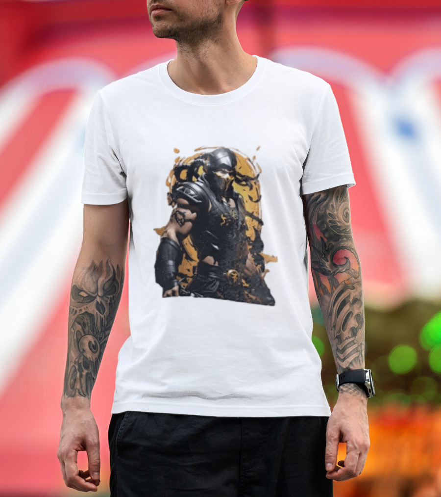 Mortal Kombat Scorpion Warrior Fighter T-Shirt