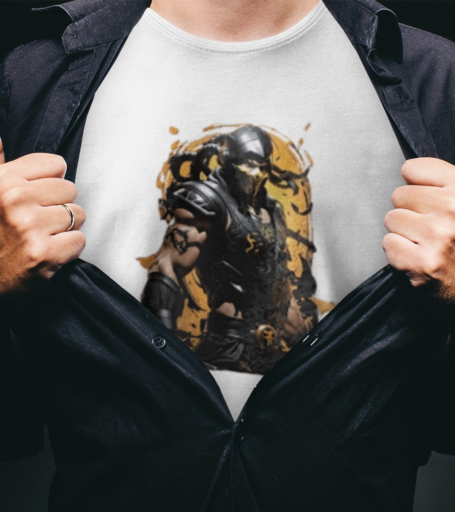 Mortal Kombat Scorpion Warrior Fighter T-Shirt