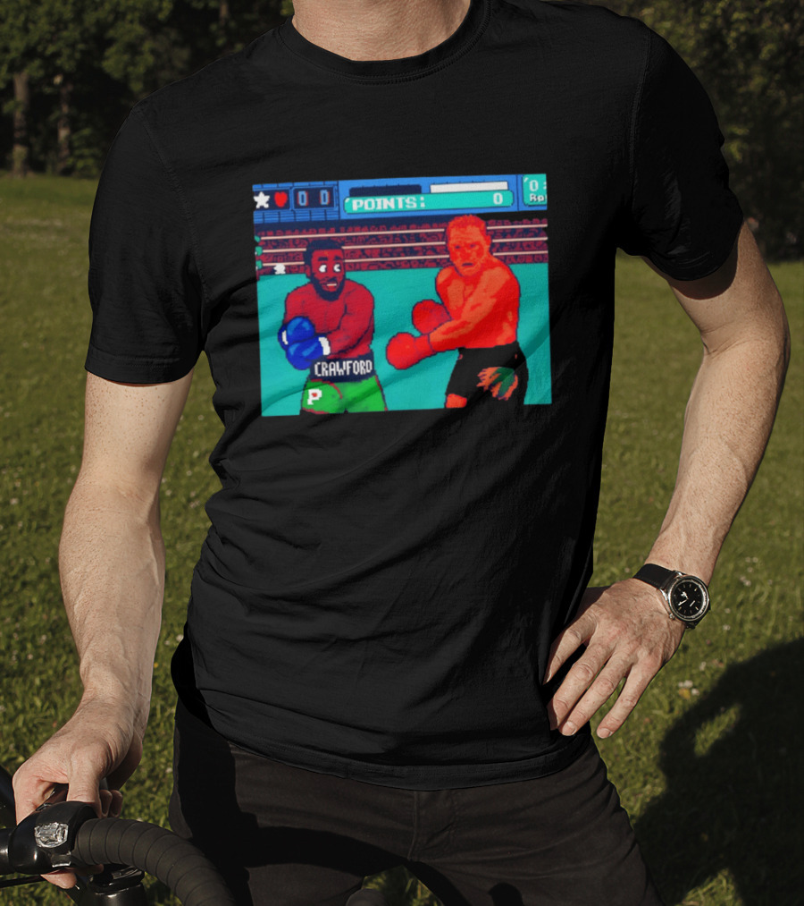 Crawford Vs Canelo Retro Boxing Arcade Game Showdown T-Shirt