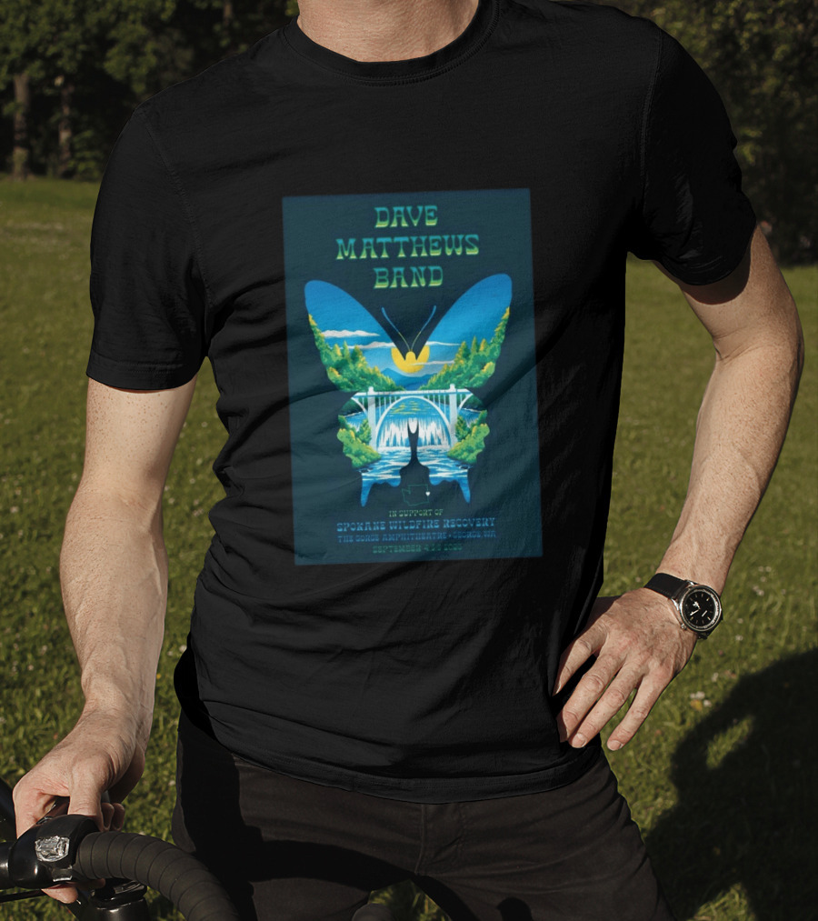 Dave Matthews Band Gorge Amphitheatre George WA September 4 6 2026 Spokane Wildfire Recovery T-Shirt