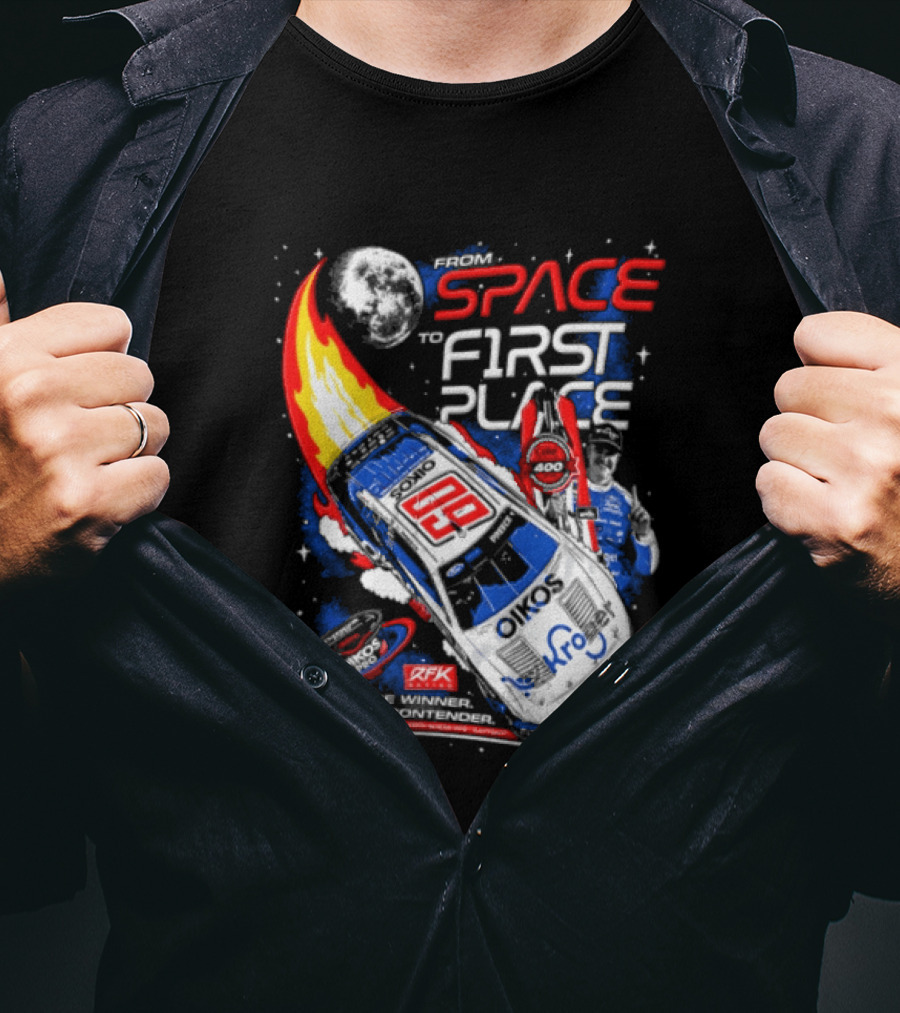 Space To First Place Daytona RFK Racing 2023 NASCAR Win T-Shirt