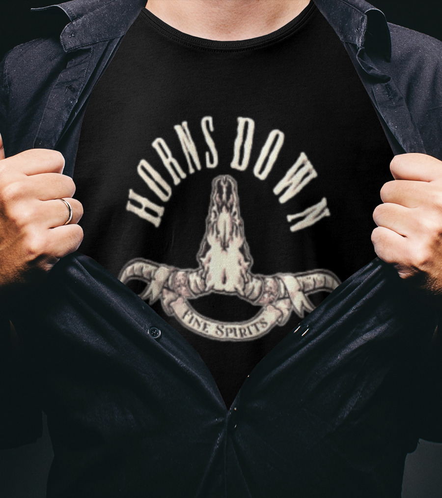 Horns Down Fine Spirits Distinctive T-Shirt