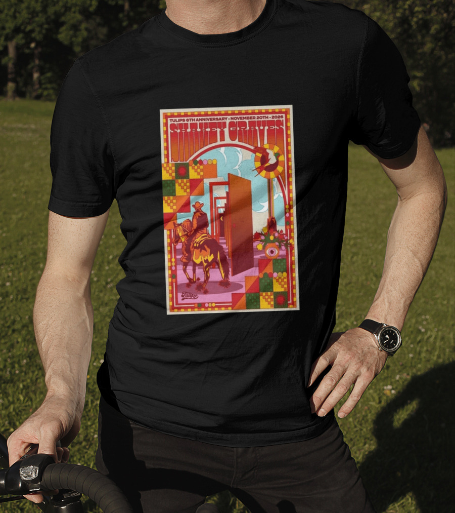 Tulips 6th Anniversary Shakey Graves November 20 2026 Fort Worth Texas Show T-Shirt