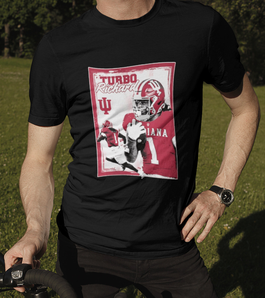 Indiana Hoosiers Turbo Richard #1 Football Powerhouse T-Shirt