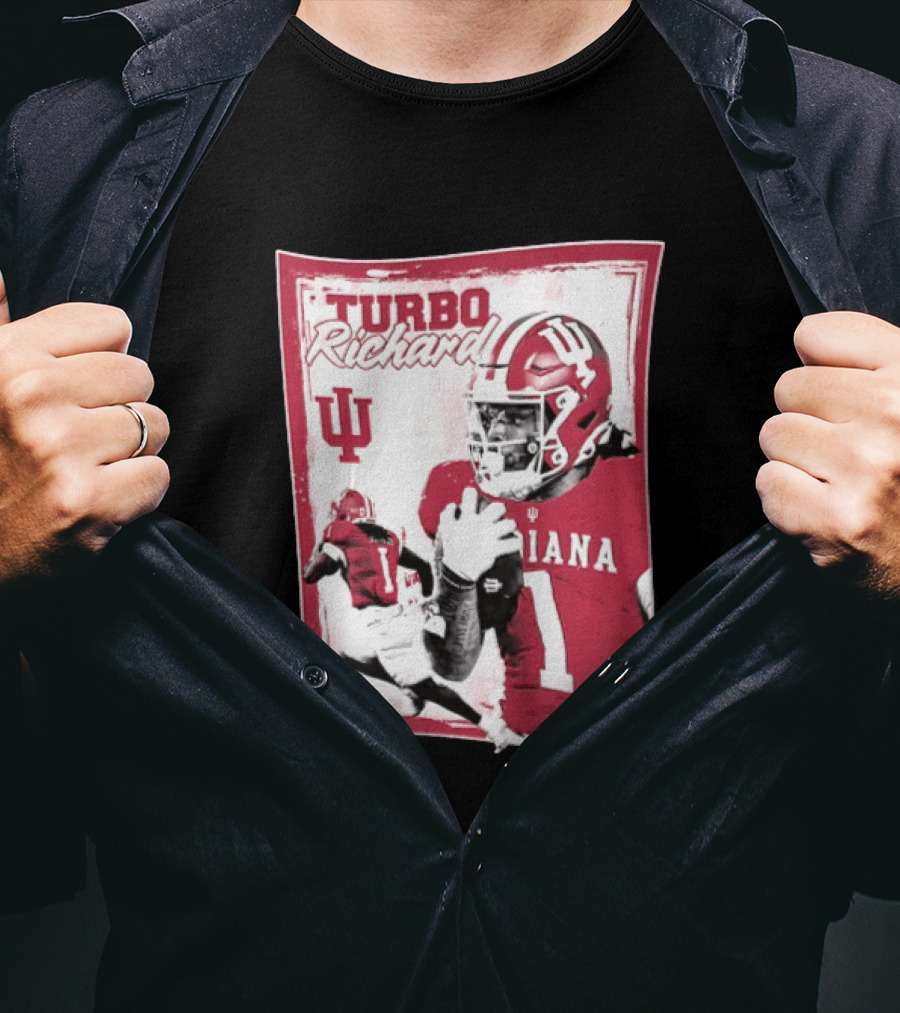 Indiana Hoosiers Turbo Richard #1 Football Powerhouse T-Shirt