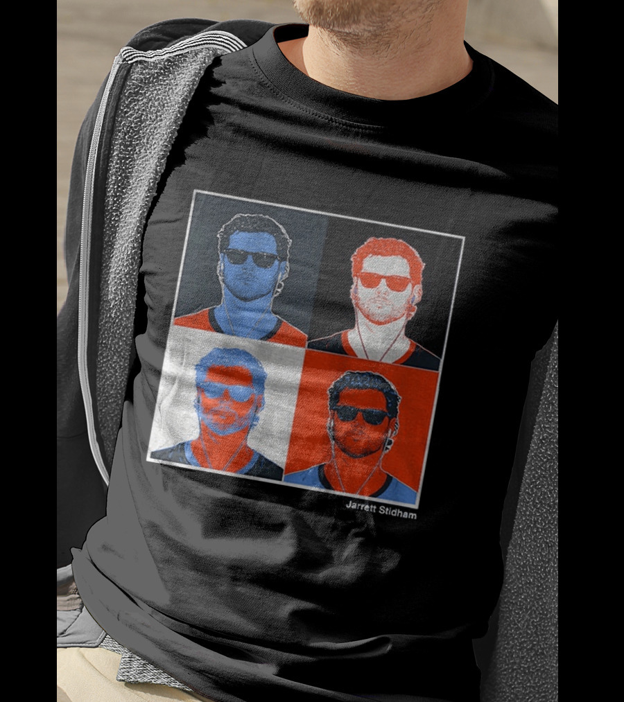 Jarrett Stidham Pop Art Denver Broncos Football Player T-Shirt