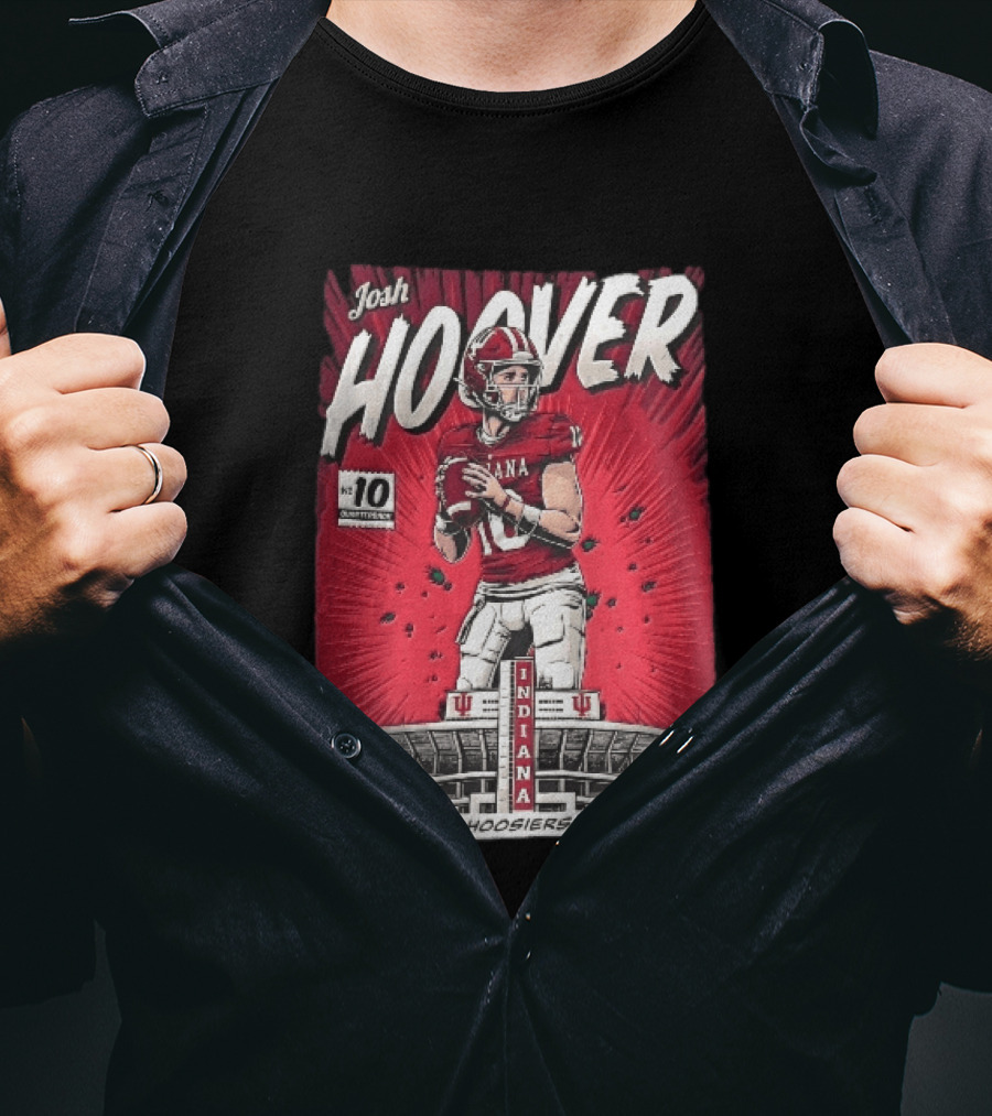 Josh Hoover Indiana Hoosiers Football Quarterback No 10 T-Shirt