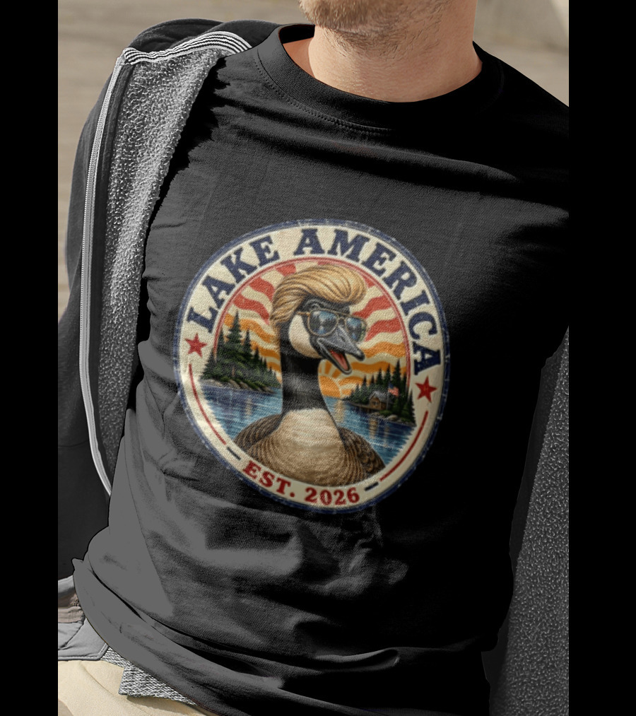 Lake America Goose Est. 2026 Outdoor Adventure T-Shirt