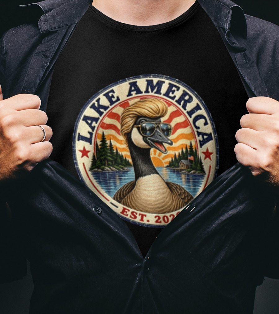 Lake America Goose Est. 2026 Outdoor Adventure T-Shirt