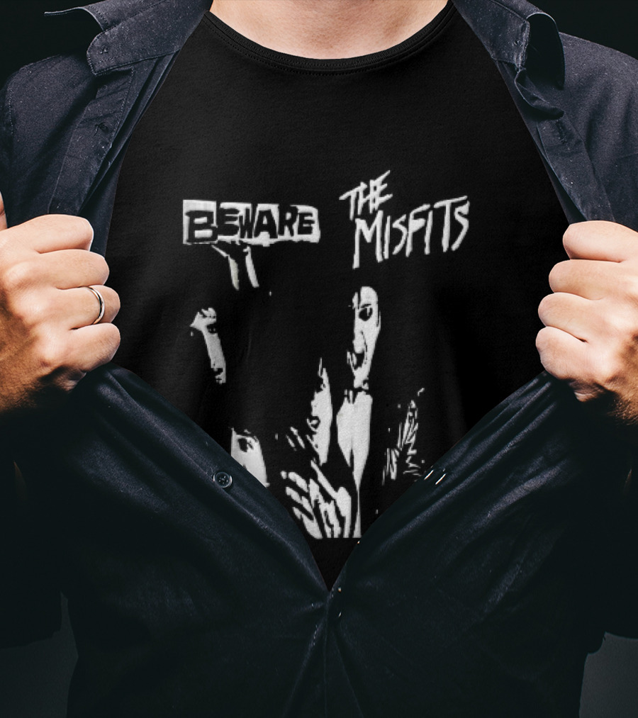 Beware The Misfits Punk Rock Band T-Shirt