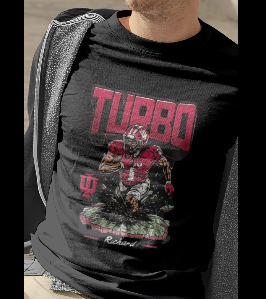 Turbo Richard Indiana Football Running Back Explosion T-Shirt