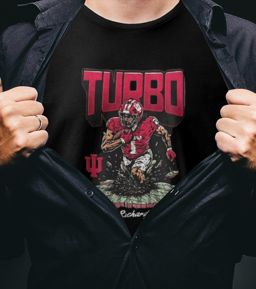 Turbo Richard Indiana Football Running Back Explosion T-Shirt