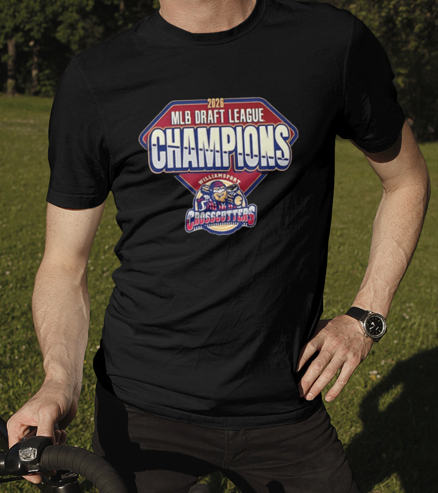 Williamsport Crosscutters 2026 MLB Draft League Champions Celebration T-Shirt