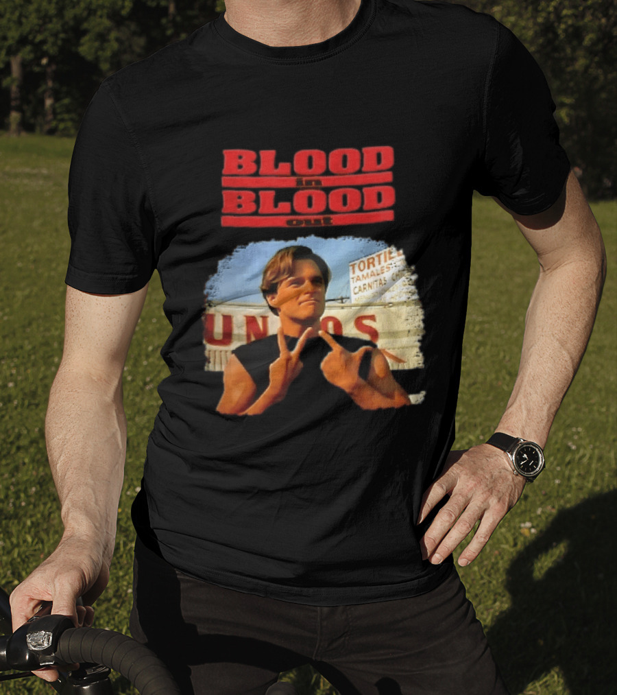 Blood In Blood Out Hand Gesture Tortillas Tamales Carnitas Image T-Shirt