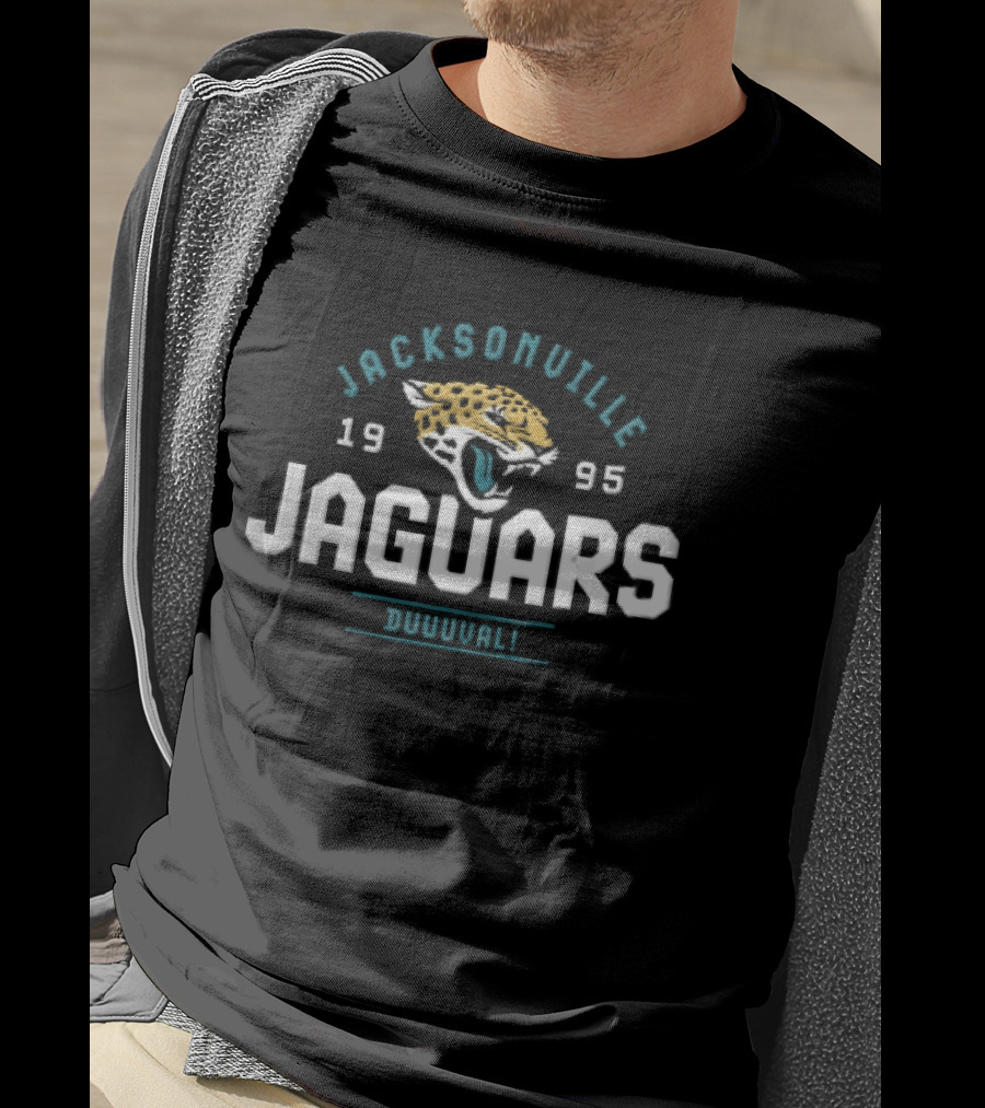 Jacksonville Jaguars 1995 Duuuval Roaring Jaguar Head T-Shirt