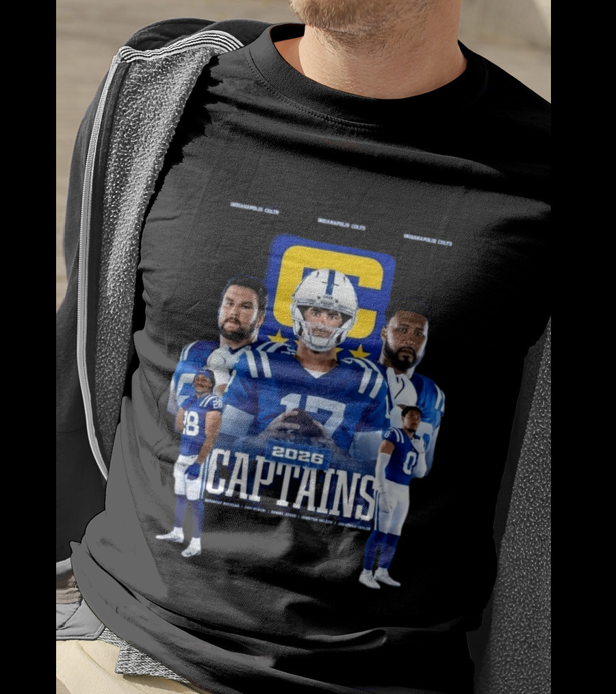Colts Football 2026 Captains Sports Team T-Shirt