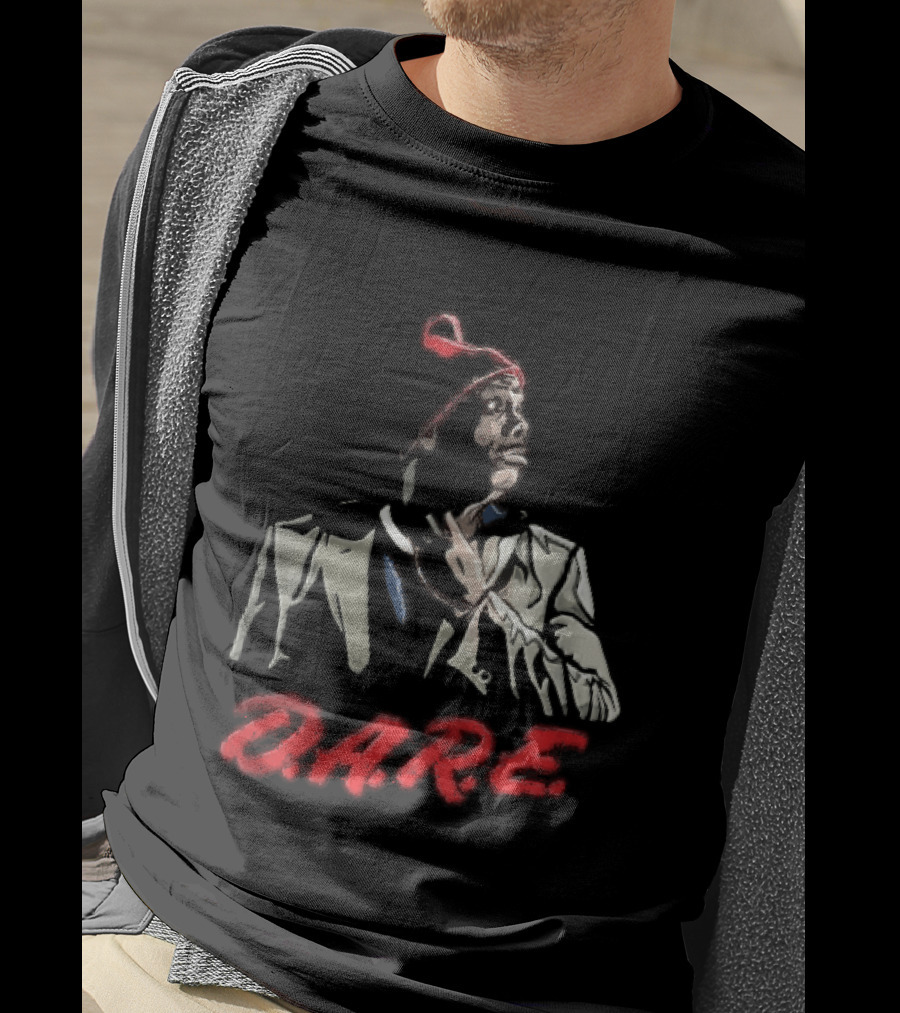 Tyrone Biggums D.A.R.E. Red Beanie Caricature T-Shirt