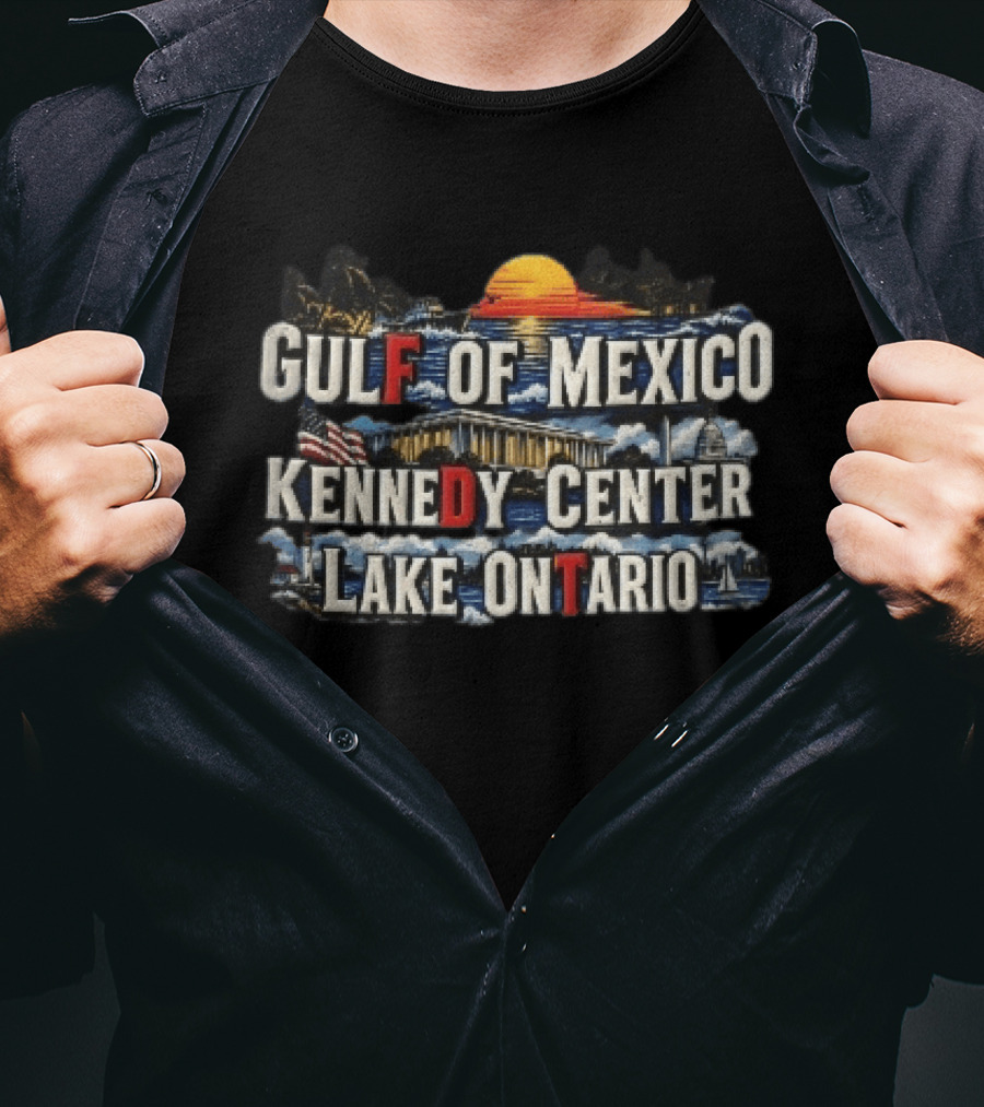 Gulf Of Mexico Sunset Kennedy Center Lake Ontario US Capitol Lighthouse T-Shirt