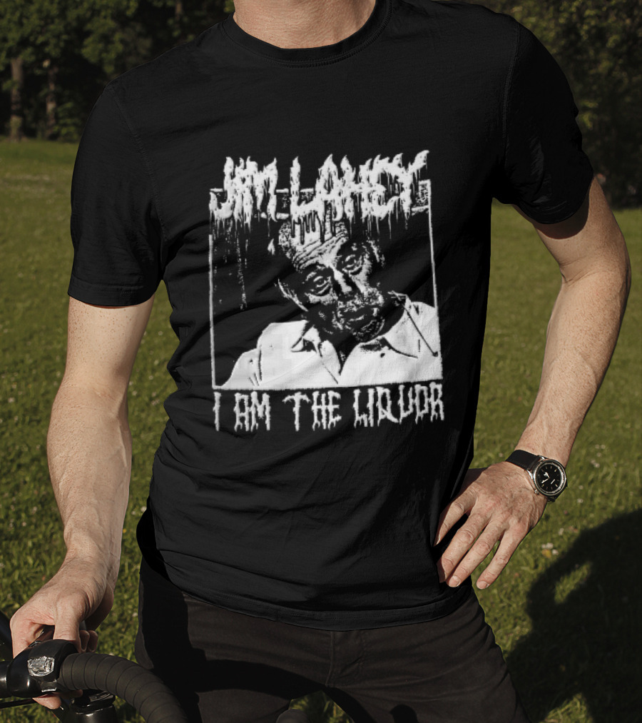Jim Lahey I Am The Liquor Death Metal Halftone T-Shirt