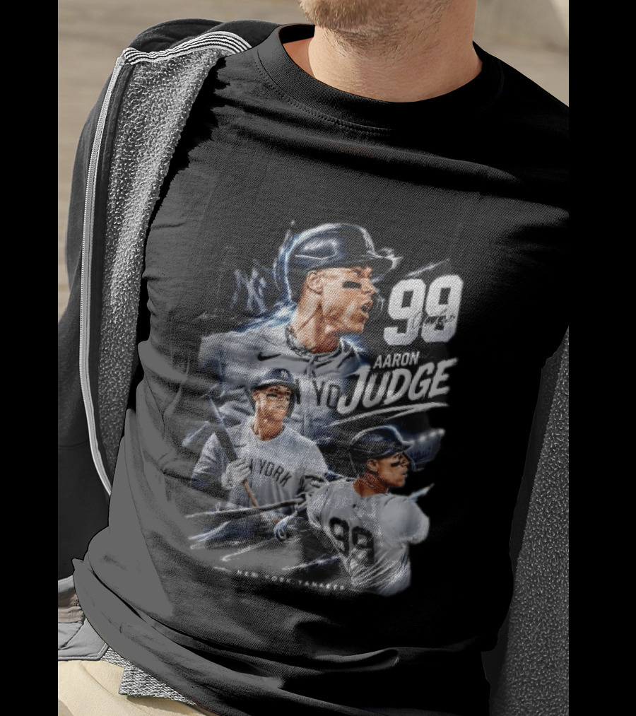 New York Yankees Aaron Judge 99 Three Batting Action Poses T-Shirt