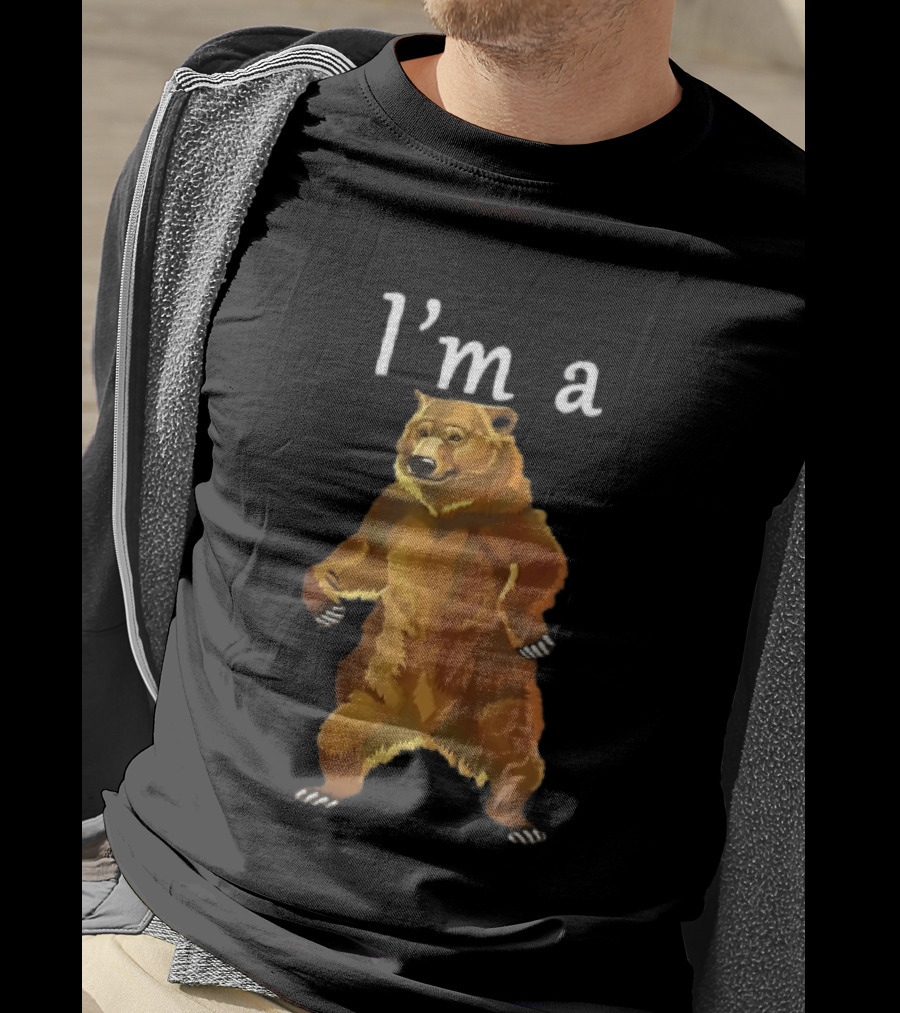 I'm A Standing Brown Grizzly Bear With Open Paws On Hind Legs T-Shirt