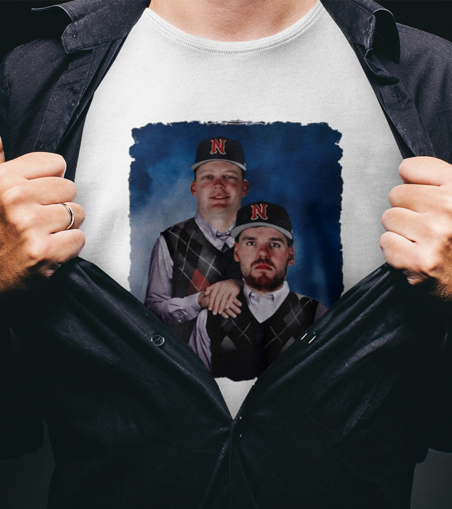 Brock Wilken And Luke Step Brothers N Cap Baseball T-Shirt