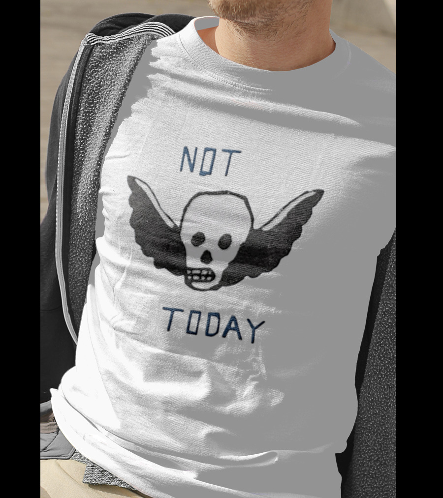 Outer Banks Not Today Skull Winged Graphic Chase Stokes John B T-Shirt