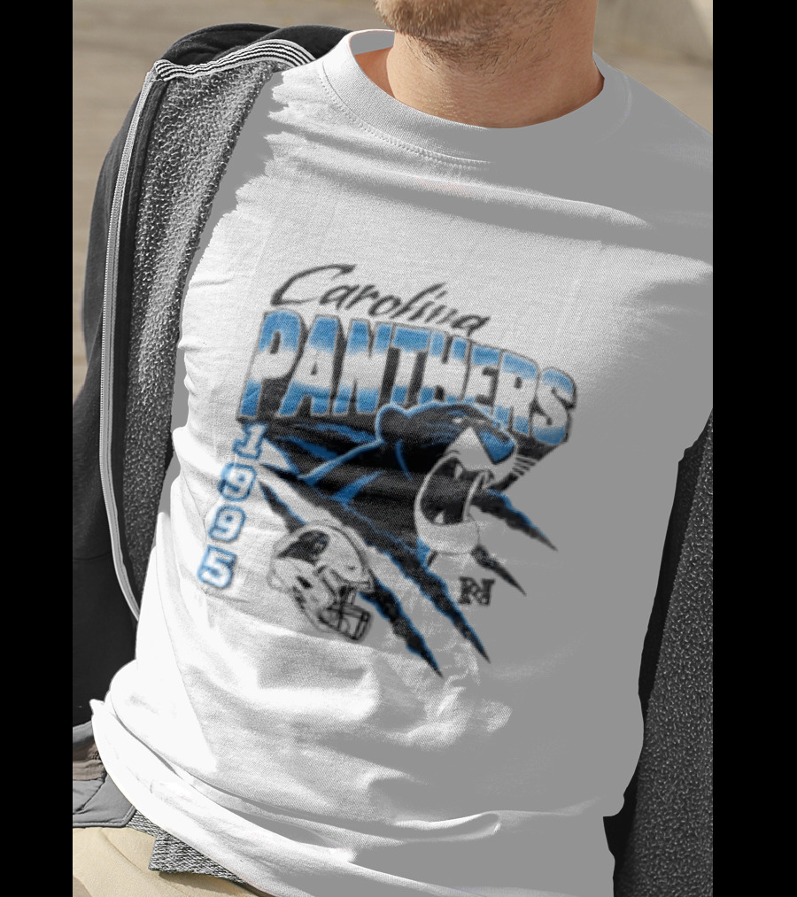 Carolina Panthers 1995 Bagheera All Star Scratch Claws T-Shirt