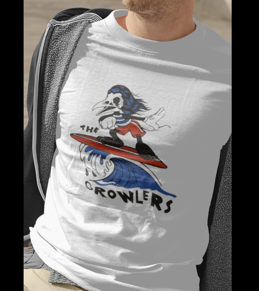The Growlers Surfing Cartoon Character Wave Adventure T-Shirt