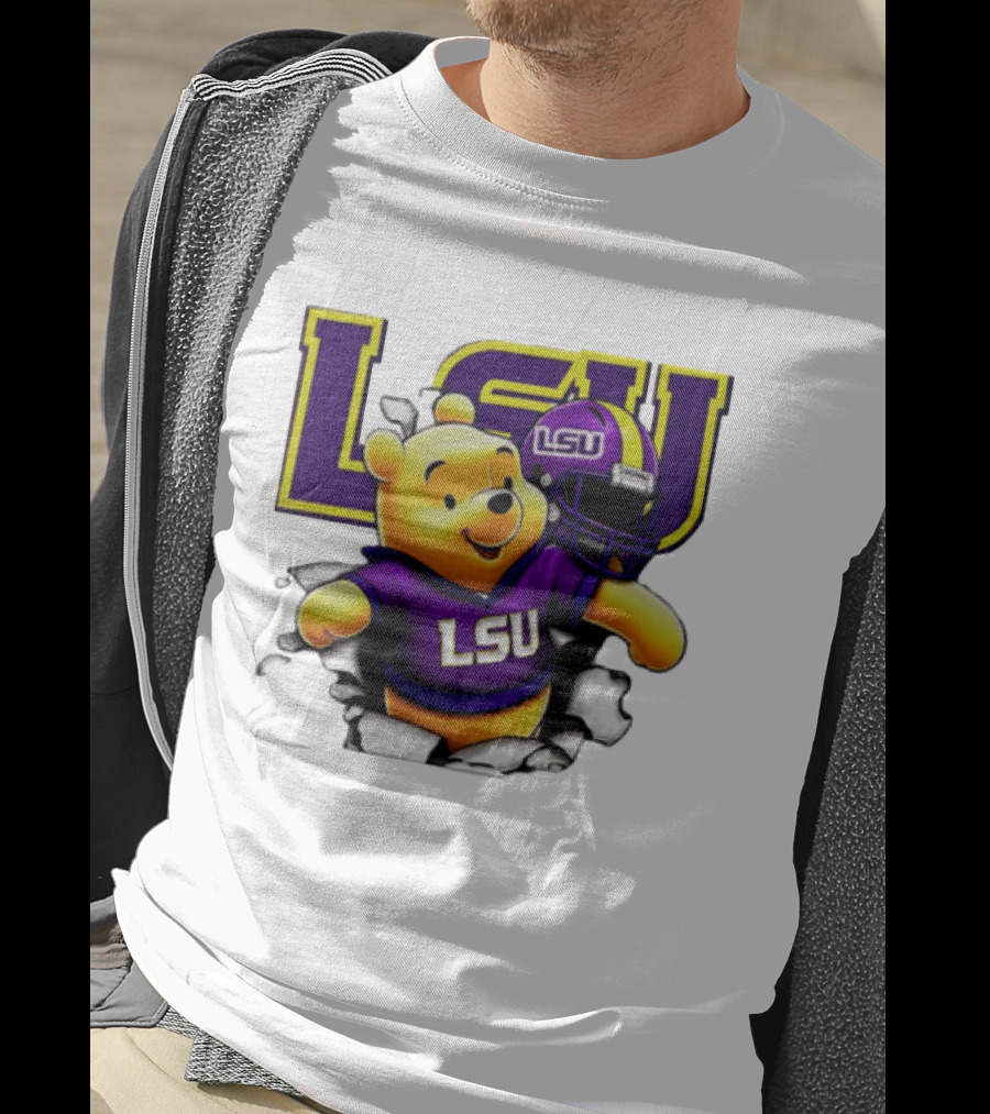 LSU Tigers Winnie The Pooh Football Team T-Shirt