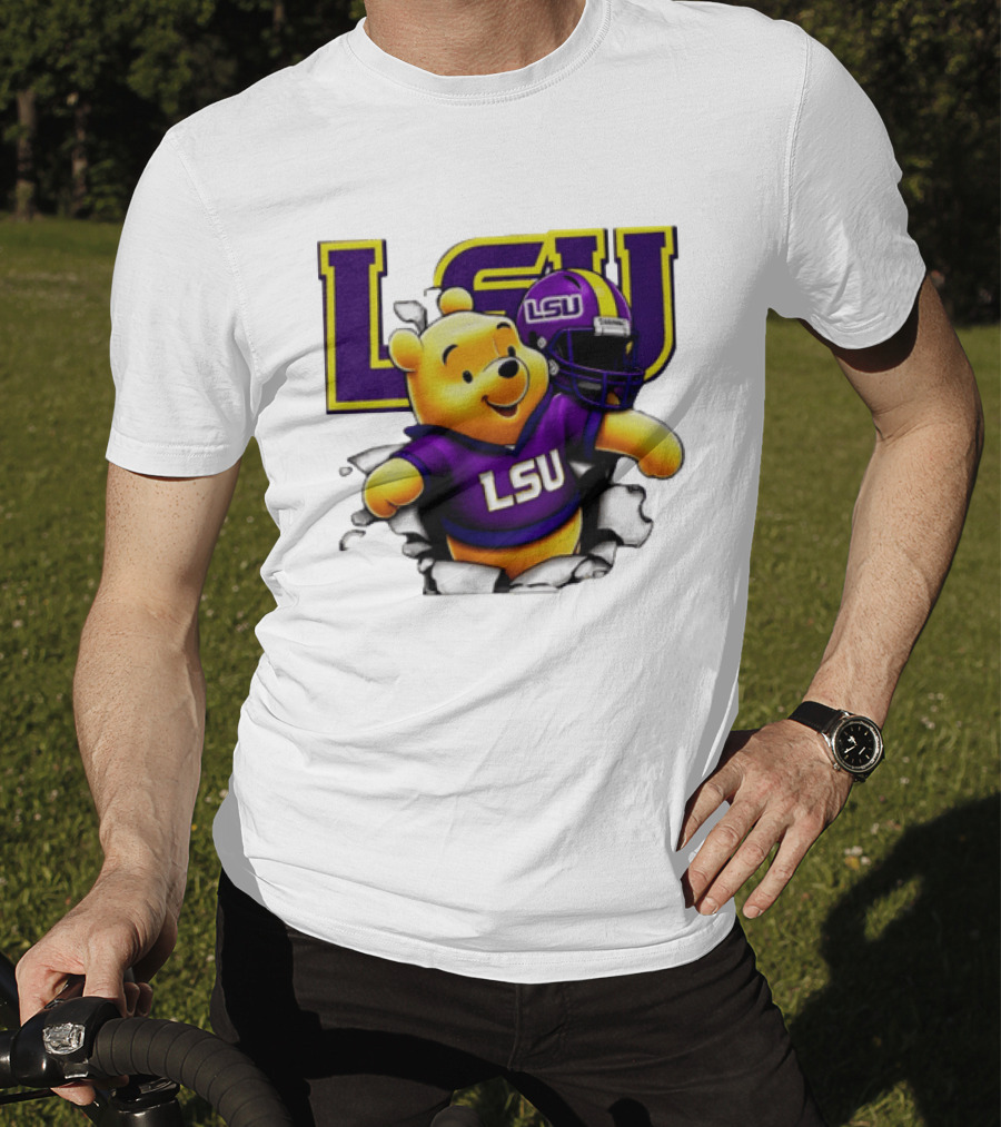 LSU Tigers Winnie The Pooh Football Team T-Shirt