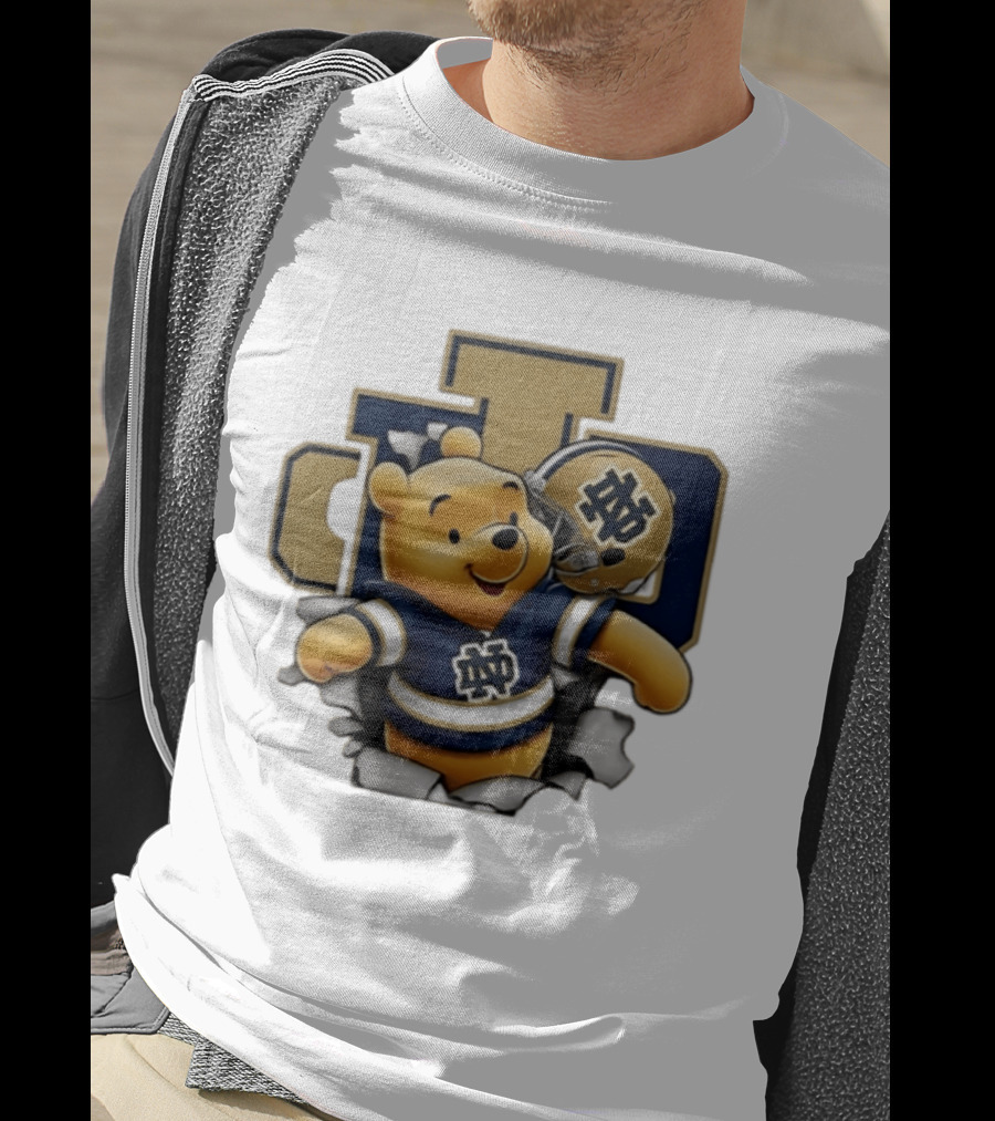 Notre Dame Fighting Irish Winnie The Pooh Football Fan Gear T-Shirt