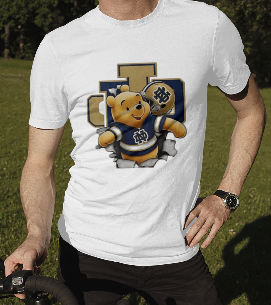 Notre Dame Fighting Irish Winnie The Pooh Football Fan Gear T-Shirt